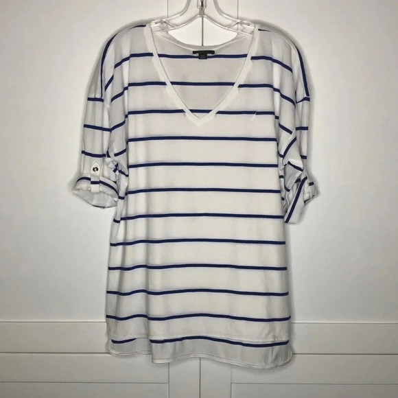 NAUTICA Striped V-Neck Tee - Picture 1 of 6